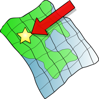Ruffled Map clipart