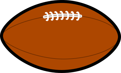 Rugby ball clipart