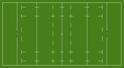 Rugby union pitch clipart