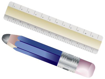 Ruler And Pencil clipart