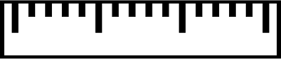 Ruler (simple, without figures) clipart