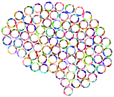 Ruminating Brain Prismatic 2 clipart