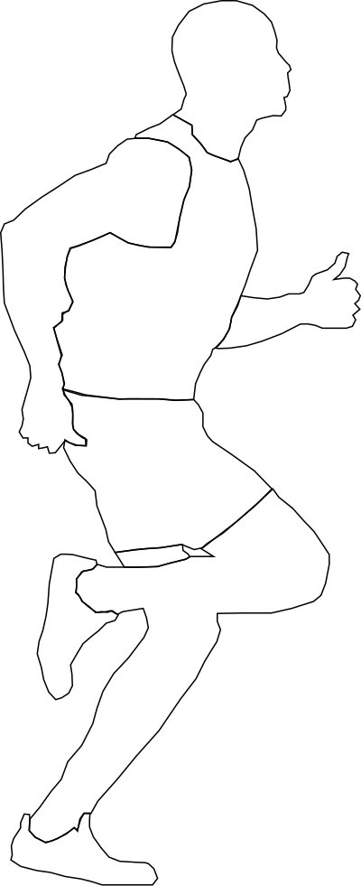 Run 1 clipart