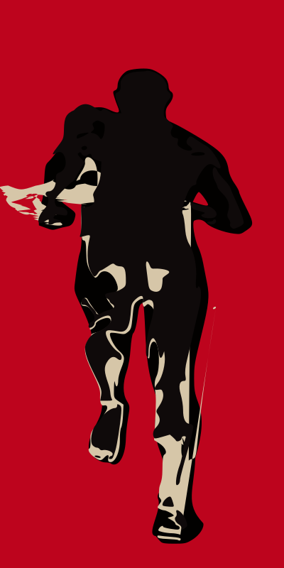 Runner-backview clipart