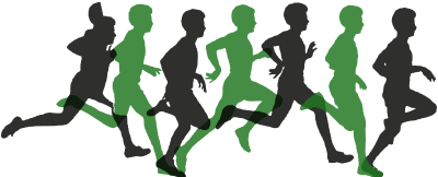 Runners - Isolated clipart