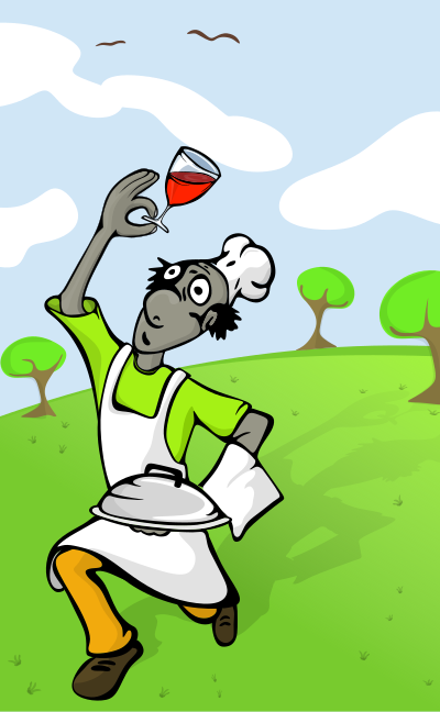 Running cooker clipart
