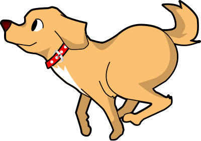 Running Dog clipart