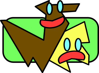 Running dogs clipart