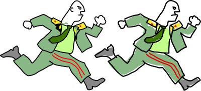Running generals clipart