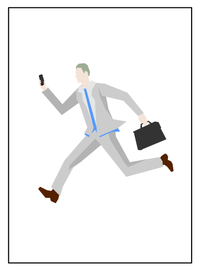 Running man clipart