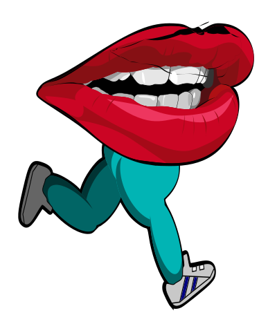 Running Mouth clipart