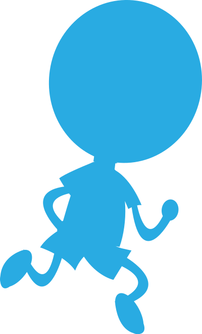 Running shadow clipart