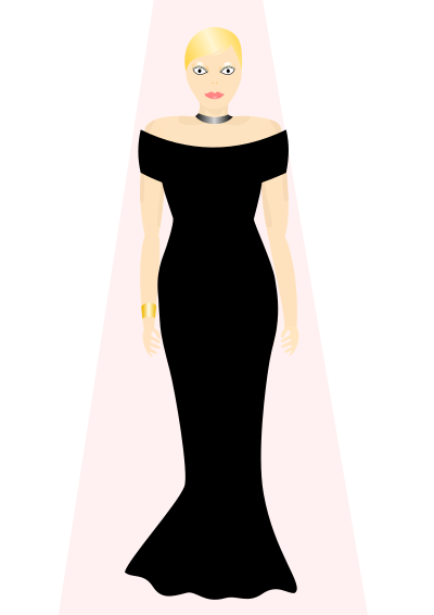Runway model clipart