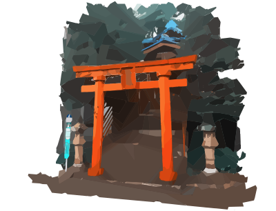 Rural Torii clipart
