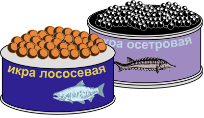 Russian Caviar - Colour clipart