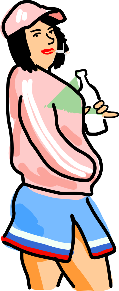 Russian cheerleader clipart
