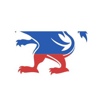 Russian flag lion silhouette clipart