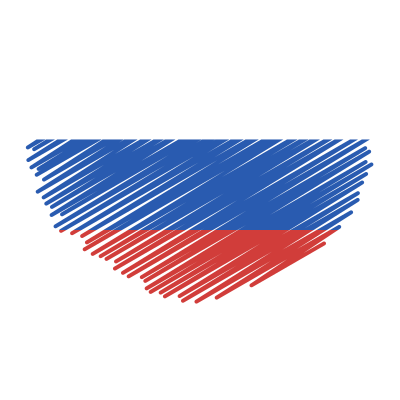Russian heart flag clipart