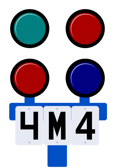 Russian Railroad signal light clipart