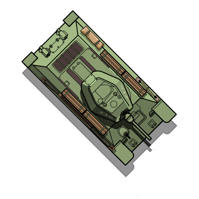 Russian T-34 tank M40 clipart