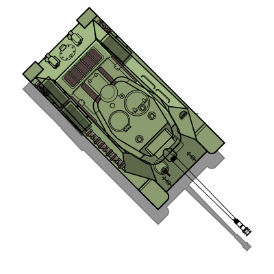 Russian T-34/85 clipart