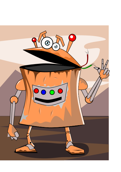 Rusty robot clipart
