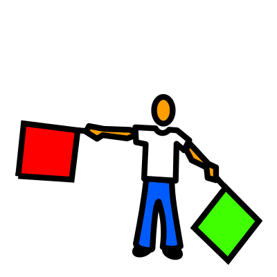 S semaphore clipart