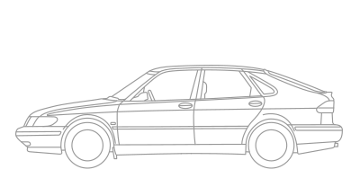 Saab 9-3 clipart