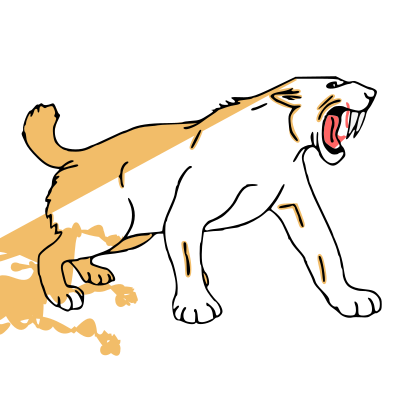 Saber Toothed Tiger clipart