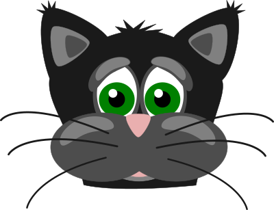 Sad cat clipart