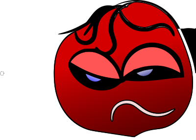 Sad cherry clipart