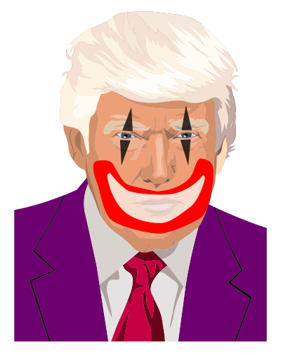 Sad Clown (Trump portrait remix) clipart