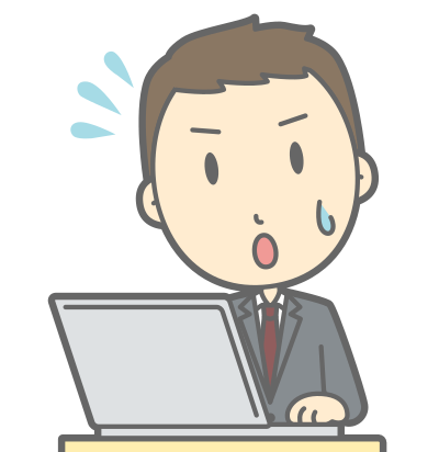Sad Computer User clipart