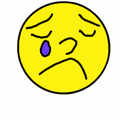 Sad Crying Emoji clipart