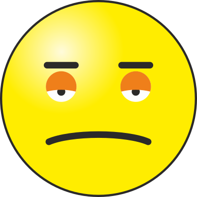 Sad emoticon clipart