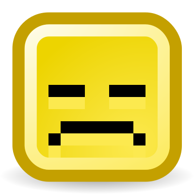 Sad face clipart