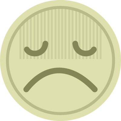 Sad face clipart