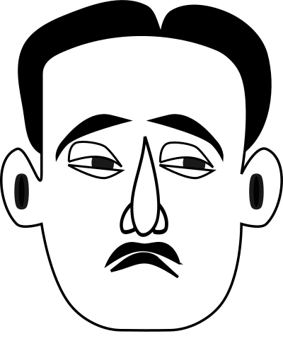 Sad Face (Emotions) clipart