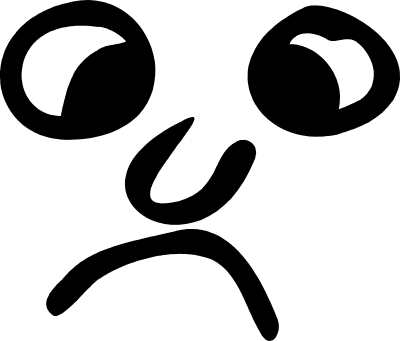 Sad Face, semi-freehand clipart