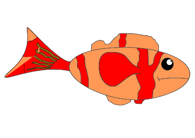 Sad fish clipart