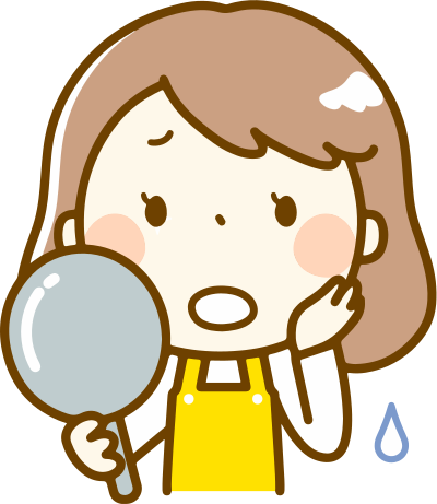 Sad look in mirror clipart