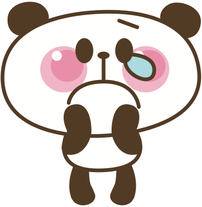 Sad Panda clipart