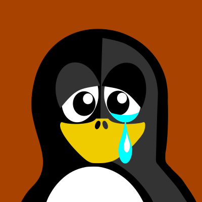 Sad Penguin clipart