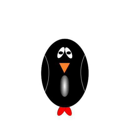 Sad Penguin clipart