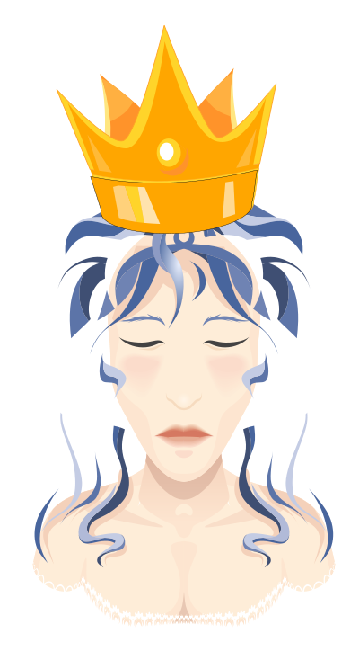 Sad Queen clipart
