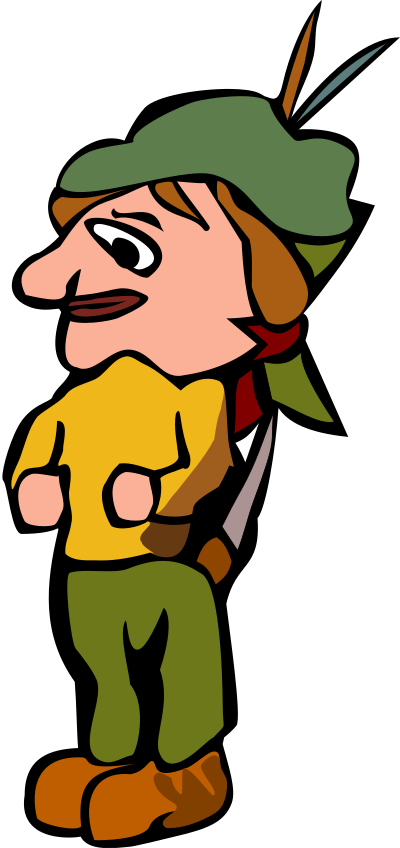 Sad scout clipart