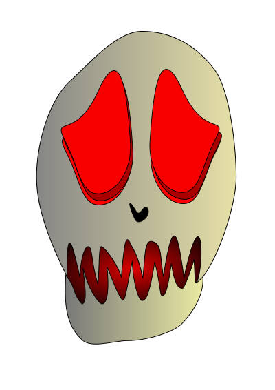 Sad Skull clipart