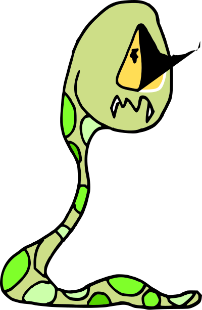 Sad Snake clipart
