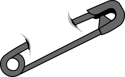 Safety Pin 2 clipart