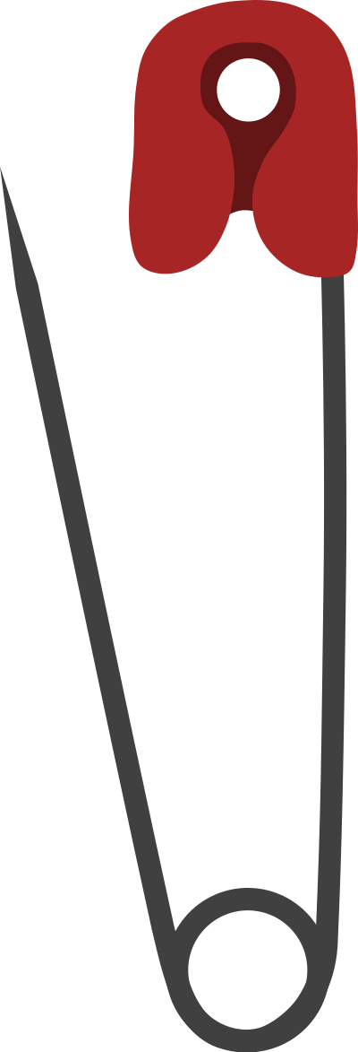 Safety pin 2 clipart